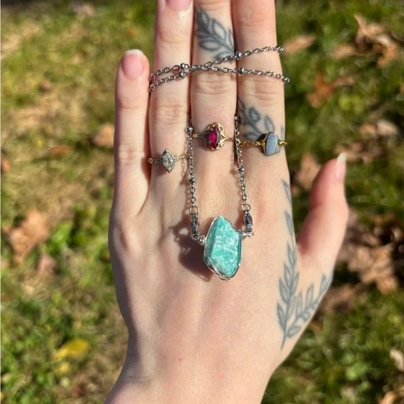 Amazonite interchangeable necklace - Picture 3 of 4